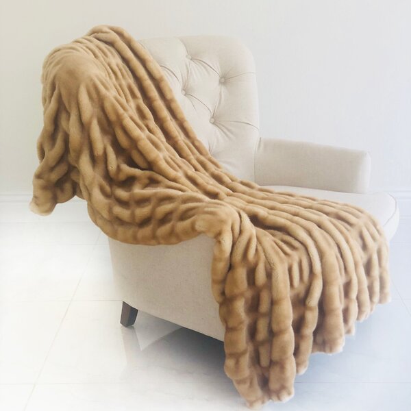 Plutus Brands Handmade Luxury Tissavel Mink Faux Fur Throw Reviews